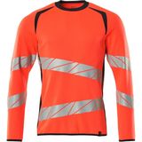Mascot Accelerate Safe Sweatshirt 19084-781 - hi-vis rood/donkermarine - 2XL
