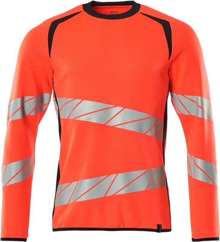 Mascot 19084-781 Sweatshirt Hi-Vis Rood/Donkermarine maat 3XL