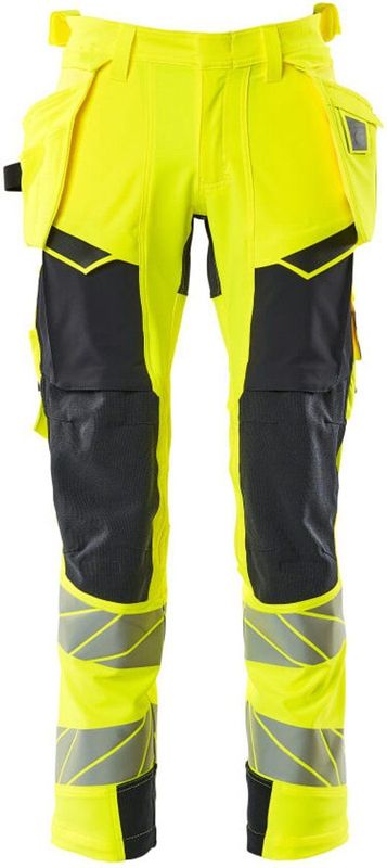 Mascot Accelerate Safe Broek met spijkerzakken 19031-711 - hi-vis geel/donkermarine
