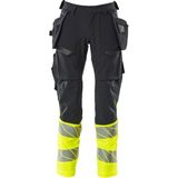 Mascot Accelerate Safe Broek met spijkerzakken 19131-711 - donkermarine/hi-vis geel