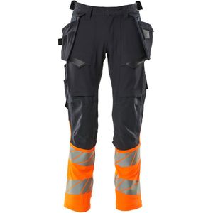 Mascot - Accelerate Broek - Donkermarine/Hi-Vis Oranje - Stretchstof - Spijkerzakken