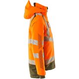 Mascot - 19335-231 - Winterjas - Oranje/Mosgroen - Hi-Vis, Ademend, Waterdicht, Met Afneembare Capuchon