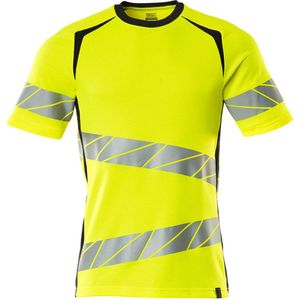 Mascot - Accelerate Safe T-shirt - Hi-Vis Geel/Donkermarine - 50% Polyester/50% Katoen