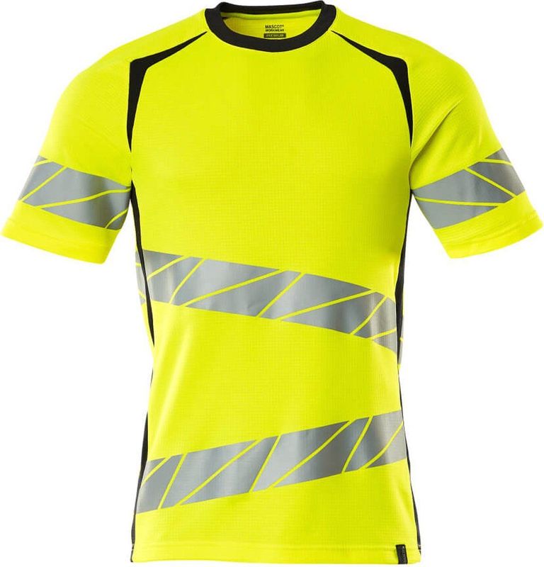 Mascot - Accelerate Safe T-shirt - Hi-Vis Geel/Donkermarine - 50% Polyester/50% Katoen