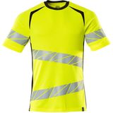 Mascot - Accelerate Safe T-shirt - Hi-Vis Geel/Zwart - Stof met Polyester en Katoen