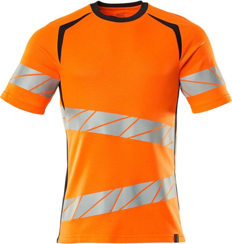 Premium - T-shirt - Fluorescerend - Tweekleurig - Katoen/Polyester