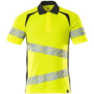 Mascot - 19083-771 - Poloshirt - Geel/Donkermarine - Hi-Vis, OEKO-TEX® STANDARD 100, EN ISO 20471