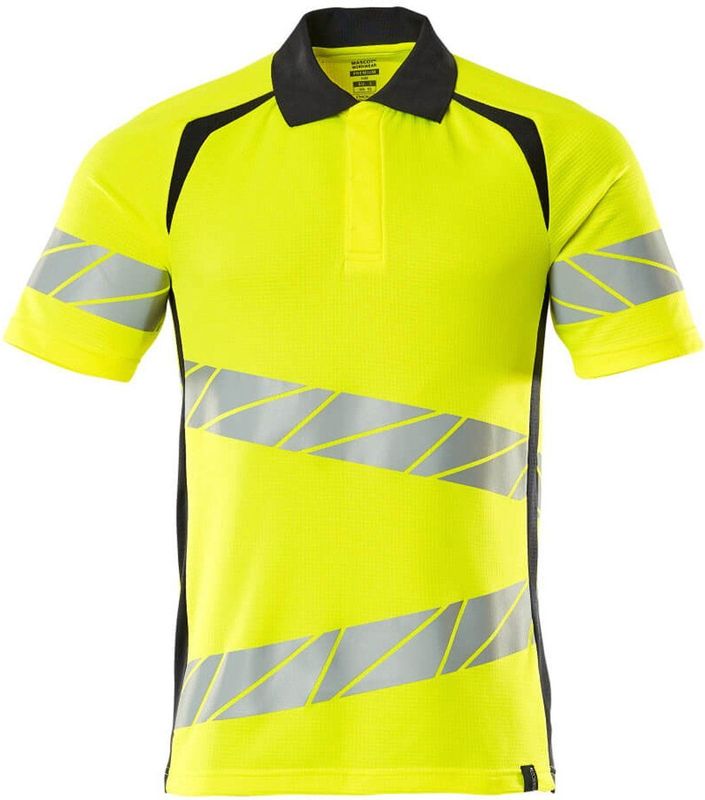 Mascot - 19083-771 - Poloshirt - Geel/Donkermarine - Hi-Vis, OEKO-TEX® STANDARD 100, EN ISO 20471