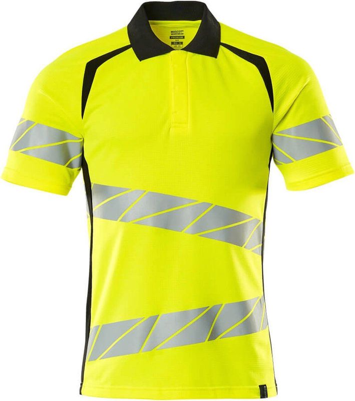Mascot - 19083-771 - Poloshirt - Geel/Zwart - Hi-Vis, OEKO-TEX® STANDARD 100, EN ISO 20471 - kl. 2