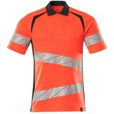 Mascot Accelerate Safe Poloshirt 19083-771 - hi-vis rood donkermarine