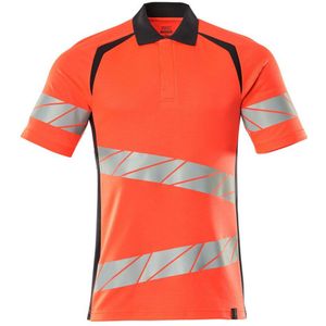 Mascot Accelerate Safe Poloshirt 19083-771 - hi-vis rood donkermarine