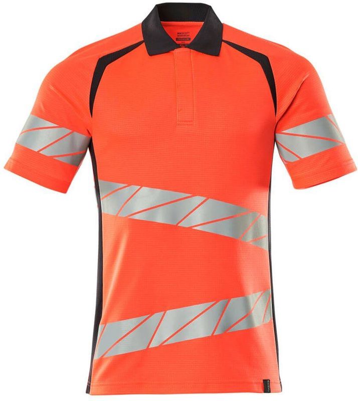 Mascot Accelerate Safe Poloshirt 19083-771 - hi-vis rood donkermarine