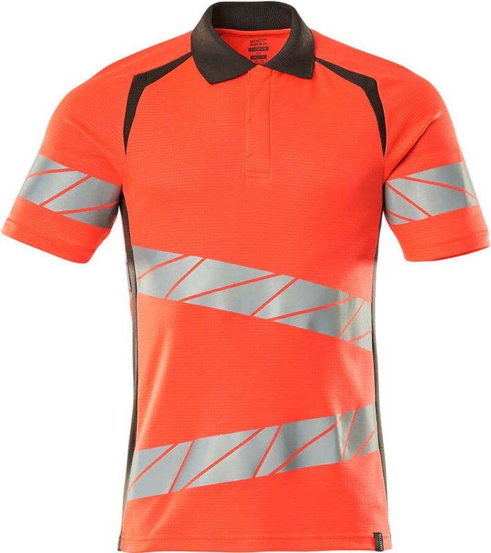 Mascot Accelerate Safe Poloshirt 19083-771 - hi-vis rood donkerantraciet