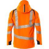 Mascot - 19001-449 - Shell Jas - Oranje/Donkermarine - Hi-Vis, Wind- en Waterdicht, Ademend
