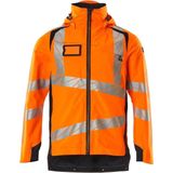 Mascot - 19001-449 - Shell Jas - Oranje/Donkermarine - Hi-Vis, Wind- en Waterdicht, Ademend