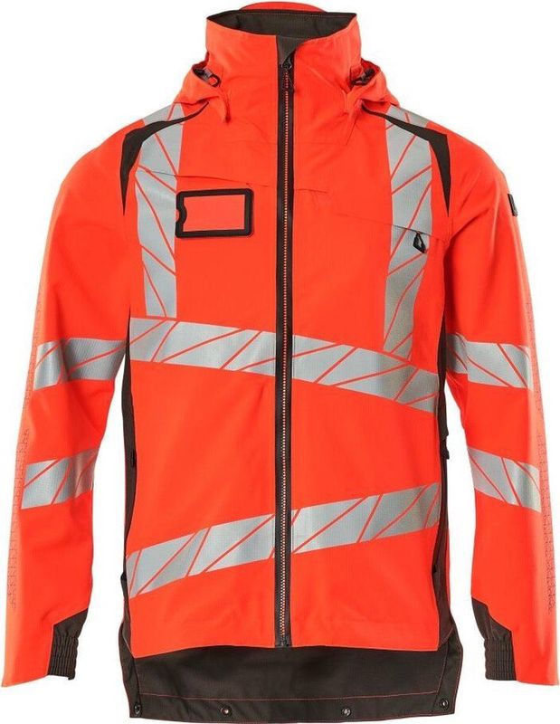Mascot 19001-449 Shell jas Hi-Vis Rood/Donkerantraciet maat XL