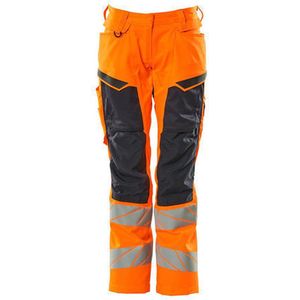 Mascot Accelerate Safe Broek met kniezakken 19578-236 - hi-vis oranje/donkermarine