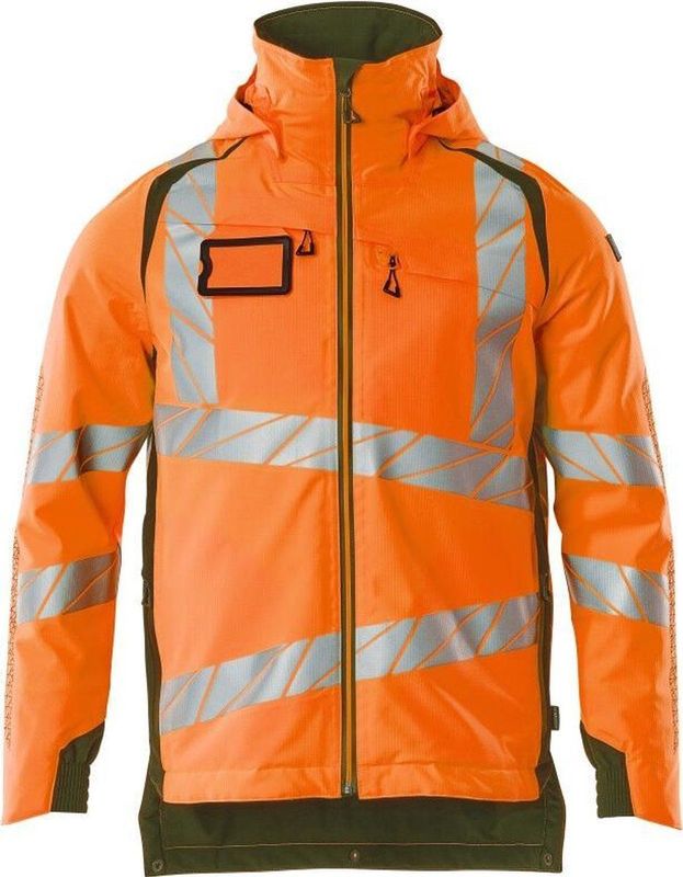 Mascot - 19035-449 Winterjas - Hi-Vis Oranje/Mosgroen - Fluorescerend - Waterdicht