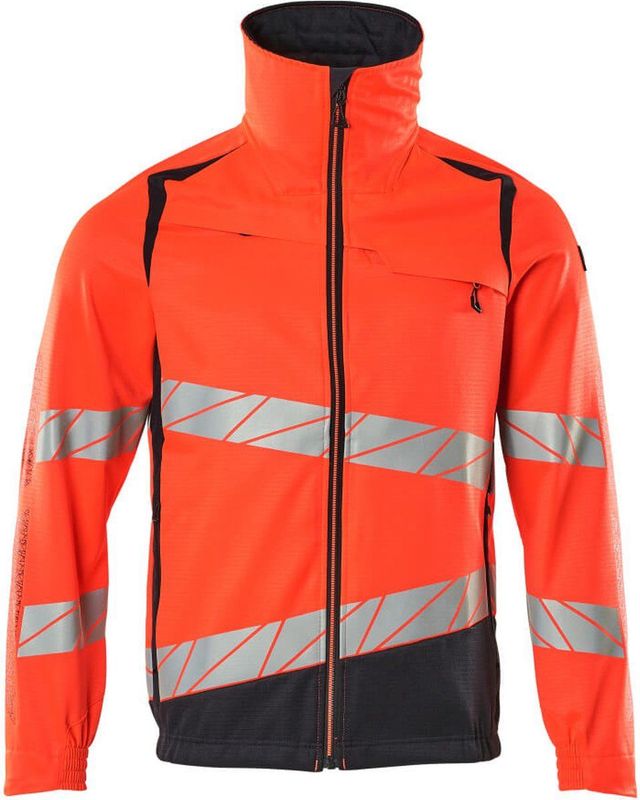 Mascot - 19509-236 - Jas Hi-Vis - Rood/Donkermarine - Fluorescerend - Met Reflectie