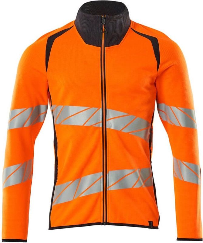 Mascot 19184-781 - Sweatshirt met Rits - Hi-Vis Oranje/Donkermarine