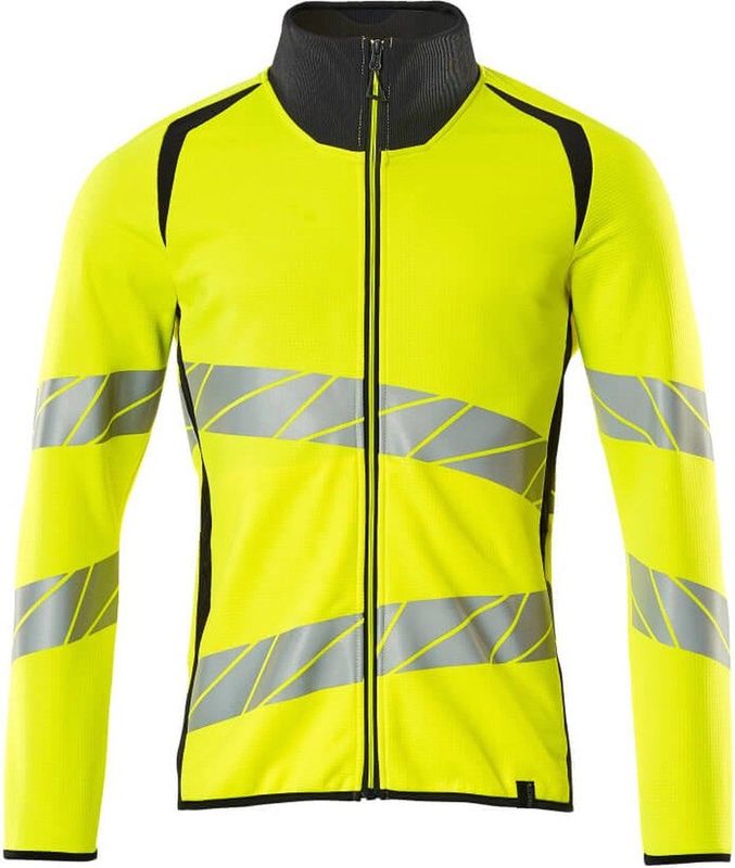 Mascot - 19184-781 - Sweatshirt - Hi-Vis Geel/Donkermarine - Fluorescerend, Reflectie, 50% Polyester/50% Katoen