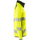 Mascot Accelerate Safe Sweatshirt met rits 19184-781 - Hi-Vis geel/zwart