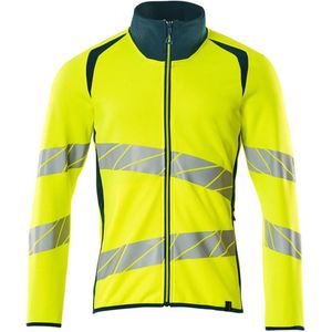 Mascot Accelerate Safe Sweatshirt met rits 19184-781 - hi-vis geel/donkerpetrol - M
