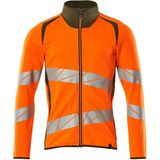 Mascot Accelerate Safe Sweatshirt met rits 19184-781 - hi-vis oranje/mosgroen