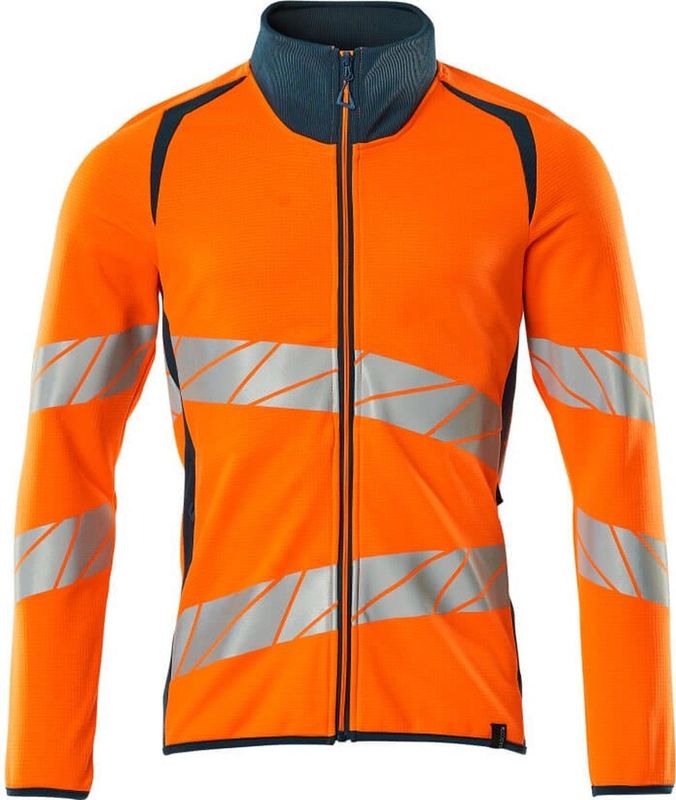 Mascot 19184-781 - Sweatshirt met Rits - Hi-Vis Oranje/Donkerpetrol