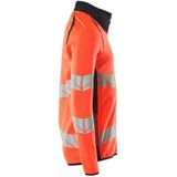 Mascot Accelerate Safe Sweatshirt met rits 19184-781 - hi-vis rood/donkermarine