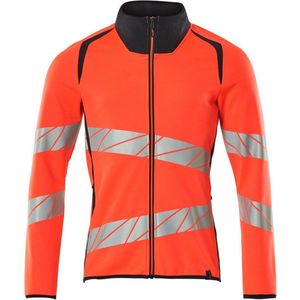 Mascot Accelerate Safe Sweatshirt met rits 19184-781 - hi-vis rood/donkermarine
