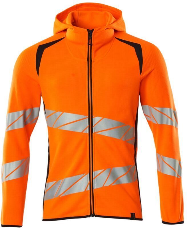 Hoodie - Tweekleurig - Polyester/Katoen - Reflectie-effecten