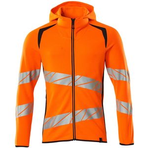 Mascot Accelerate Safe Capuchontrui met rits 19284-781 - hi-vis oranje/donkermarine - XS