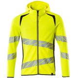 Mascot - 19284-781 - Capuchontrui - Geel/Zwart - Hi-Vis, Reflectie-effecten, 50% Polyester/50% Katoen