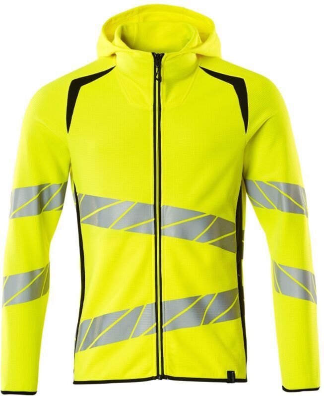 Mascot - 19284-781 - Capuchontrui - Geel/Zwart - Hi-Vis, Reflectie-effecten, 50% Polyester/50% Katoen