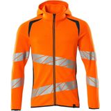 Mascot - 19284-781 - Capuchontrui - Oranje/Donkerpetrol - Hi-Vis, Reflectie-effecten, 50% Polyester/50% Katoen