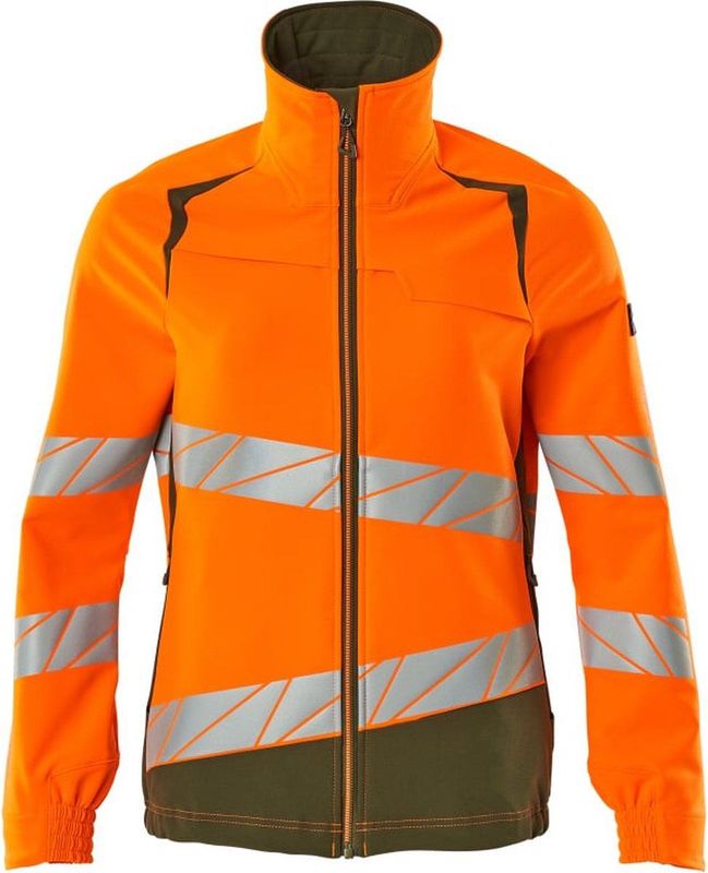 Mascot - 19008-511 - Dames Jas - Hi-Vis - Oranje/Mosgroen