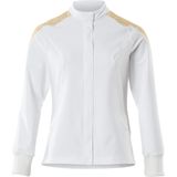 Mascot - Food & Care Jas - Wit/Kerriegeel - Polyester/Elastolefine - Speciaal Getailleerd Damesmodel
