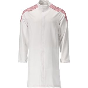 Mascot Food & Care Stofjas, lang 20154-511 - wit/signaalrood - XL