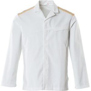 Mascot - Food & Care Jas 20254 - Wit/Kerriegeel - 65% Polyester/35% Katoen