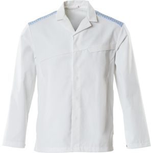Mascot - 20254-442 Jas - Wit/Helder Blauw - Polyester/Katoen