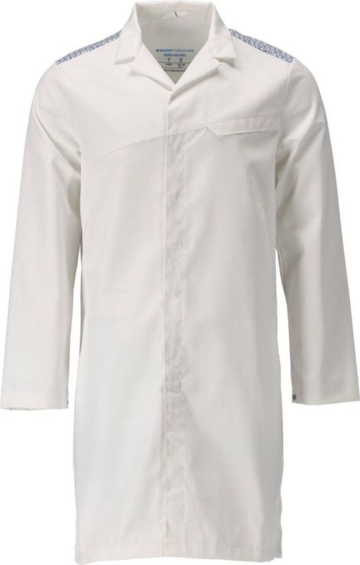 Mascot - 20354-442 - Stofjas - Wit/Helder Blauw - 65% Polyester/35% Katoen, HACCP Goedgekeurd