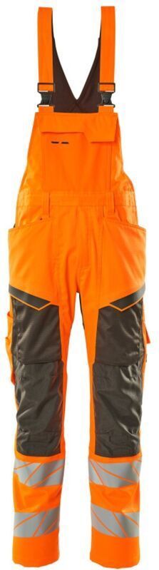 Mascot 19569-236 Amerikaanse overall met kniezakken Hi-Vis Oranje/Donkerantraciet maat 76C46