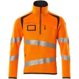 Mascot Accelerate Safe Gebreide trui met korte rits 19005-351 - hi-vis oranje/donkerantraciet