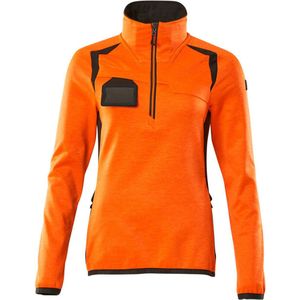 Mascot Accelerate Safe Fleecetrui met korte rits 19353-316 - hi-vis oranje/donkerantraciet - 2XL