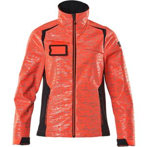 Mascot - Accelerate Safe Softshell Jas - Hi-Vis Rood/Donkermarine - 100% Polyester
