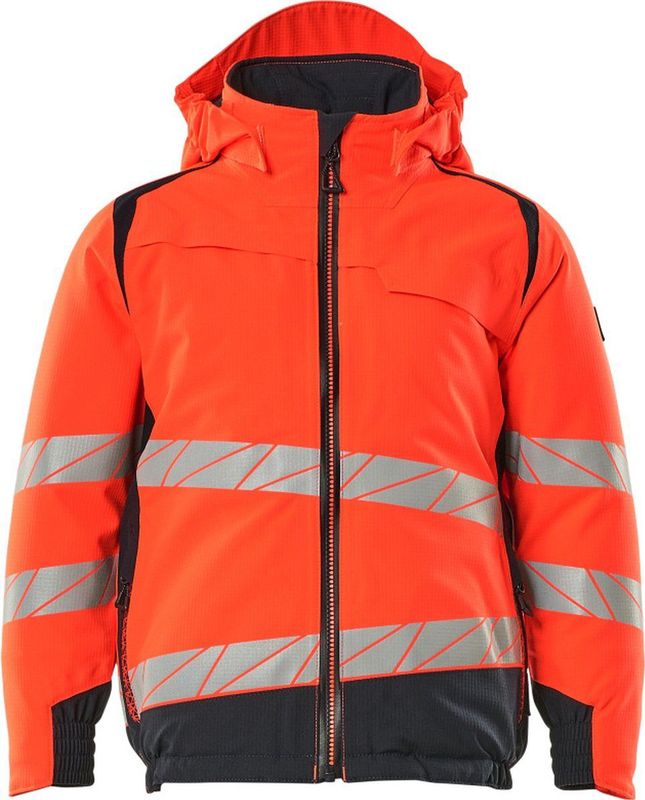 Mascot Accelerate Safe Winterjas voor kinderen 19935-449 - hi-vis rood/donkermarine - 104