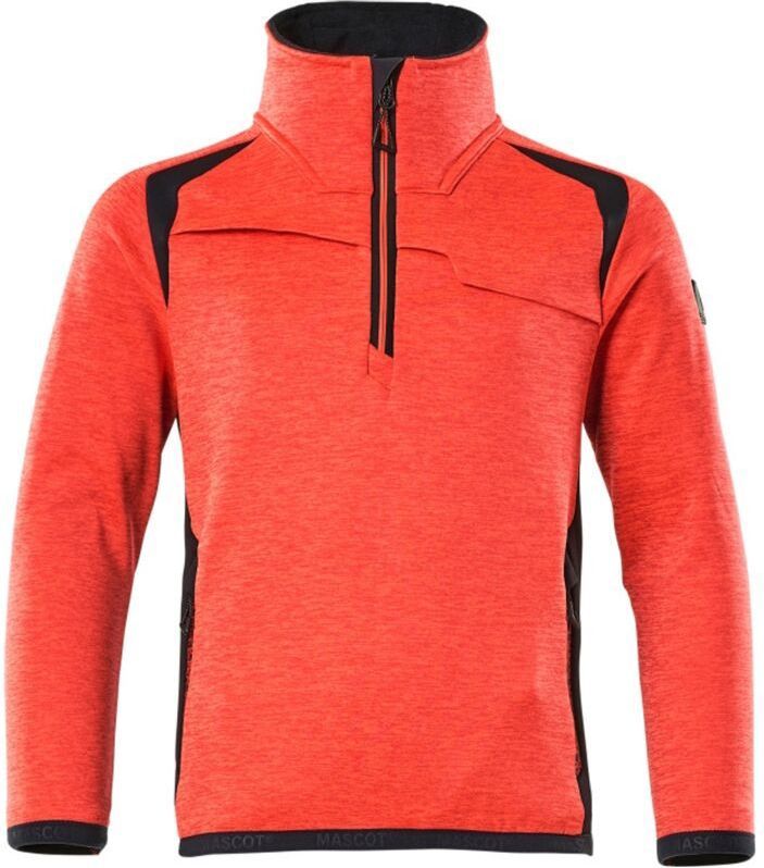 Mascot - 19903-316 - Fleecetrui - Hi-Vis Rood/Donkermarine - 94% Polyester/6% Elastaan