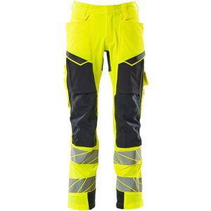 Mascot Accelerate Safe Broek met kniezakken 19279-510 - hi-vis geel/donkermarine