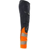 Mascot - Accelerate Safe Broek - Donkermarine/Hi-Vis Oranje - CORDURA® Versterking - Stretchstof